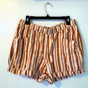 Old Navy high-rise pinstripe womens shorts
